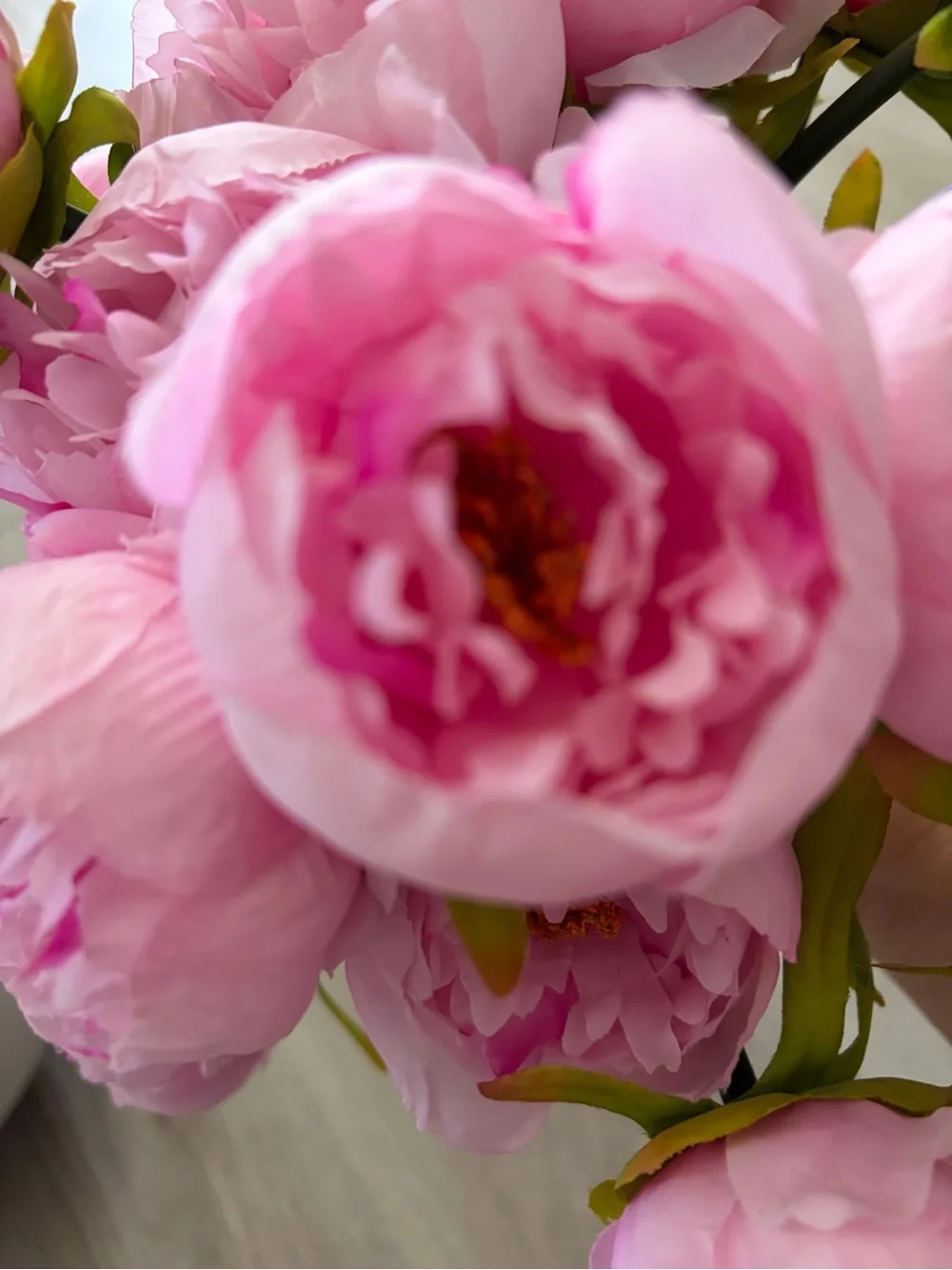 Artificial Pink Peony Bouquet